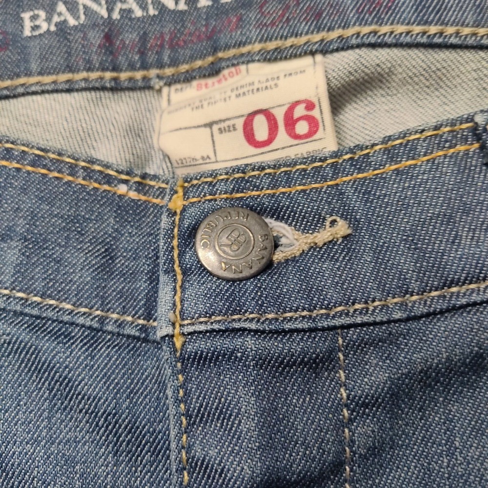 BANANA‎ REPUBLIC ZULU MODERN SKINNY Women Size 6 Stretch Denim Jeans Made In USA - Picture 11 of 16